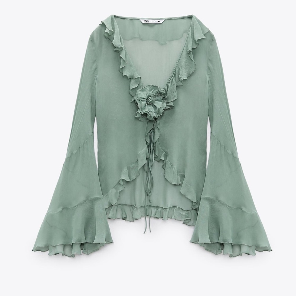 Zara Flower Blouse